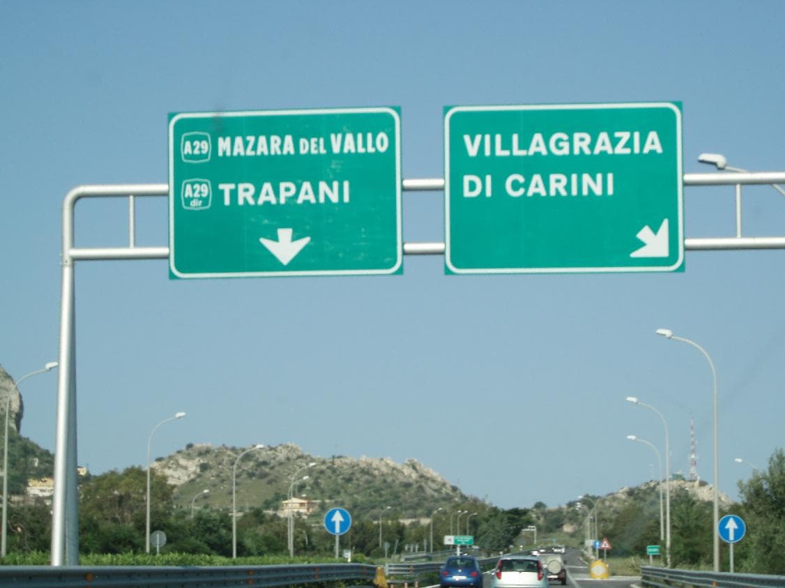 A29, lavori alla segnaletica: chiusure notturne tra Partinico, Terrasini e il raccordo per l'aeroporto