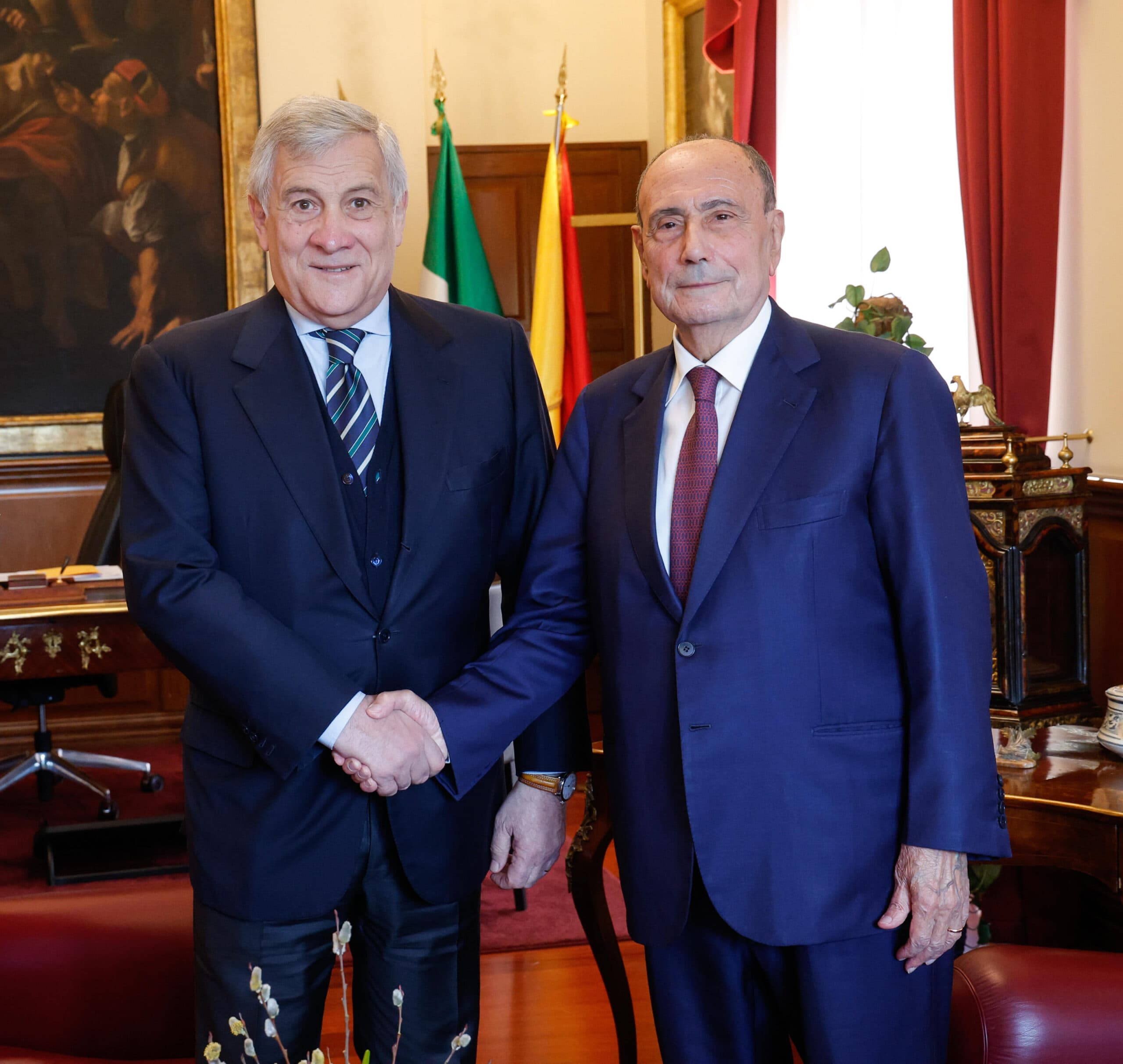 Tajani incontra Schifani: «Fiducia e apprezzamento per il suo lavoro, vada avanti»