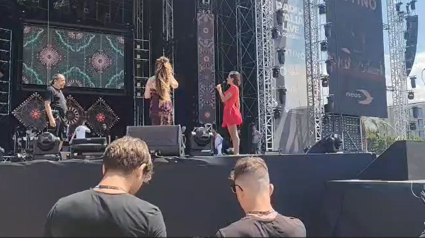 Serena Brancale conquista i fan di Palermo alle prove per il concertone del Foro Italico