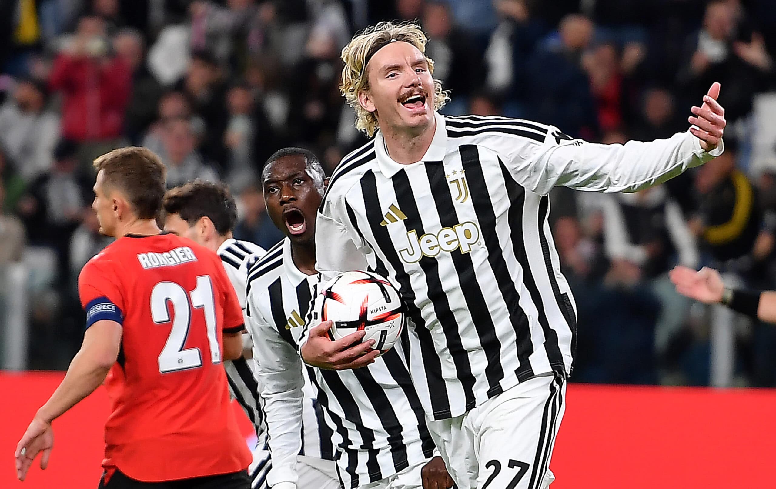 Europa League, la Juve frena anche con il Rennais: allo Stadium è 2-2