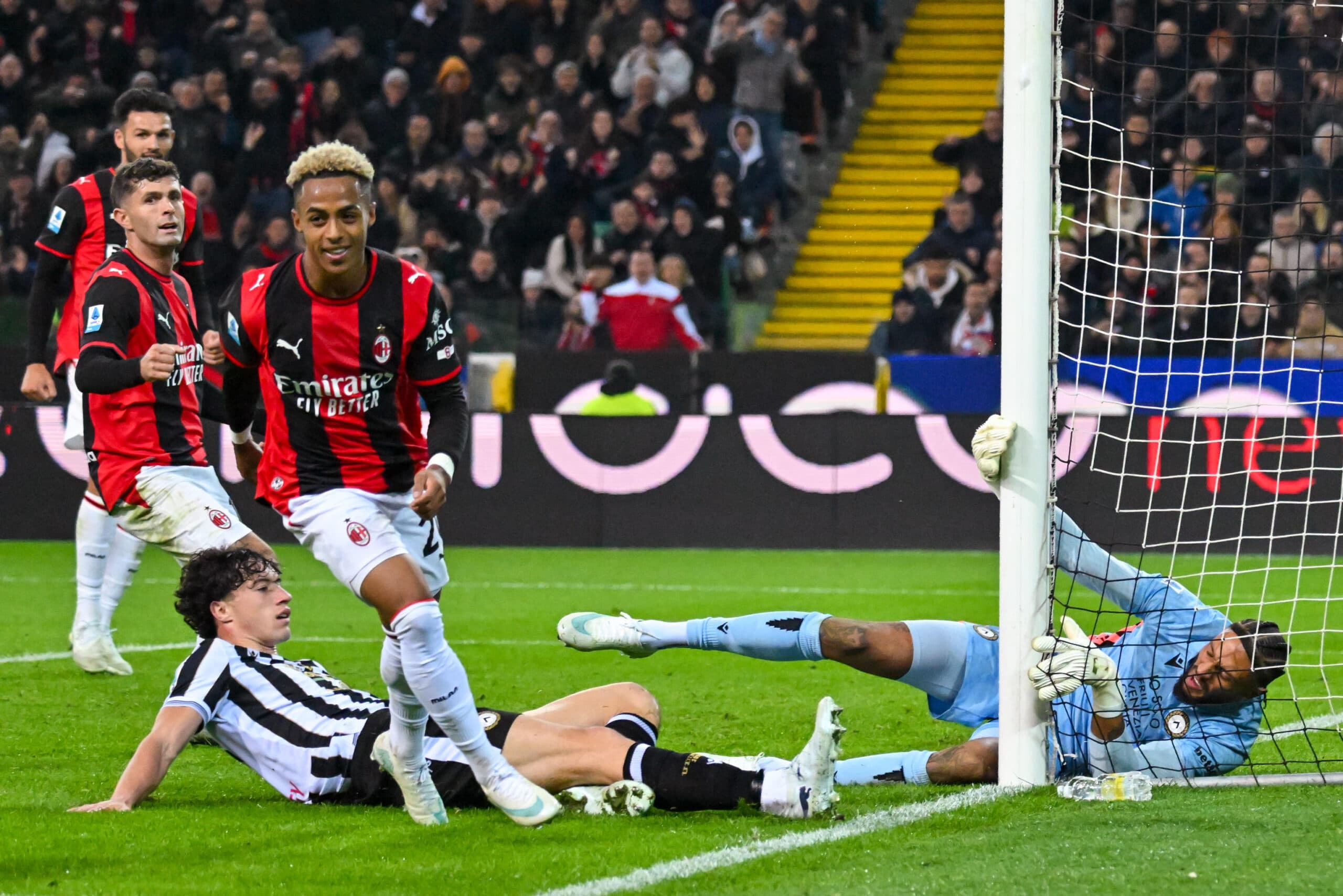 Il Milan si riscatta e sbanca Udine, per Runjaic è la sesta sconfitta di fila