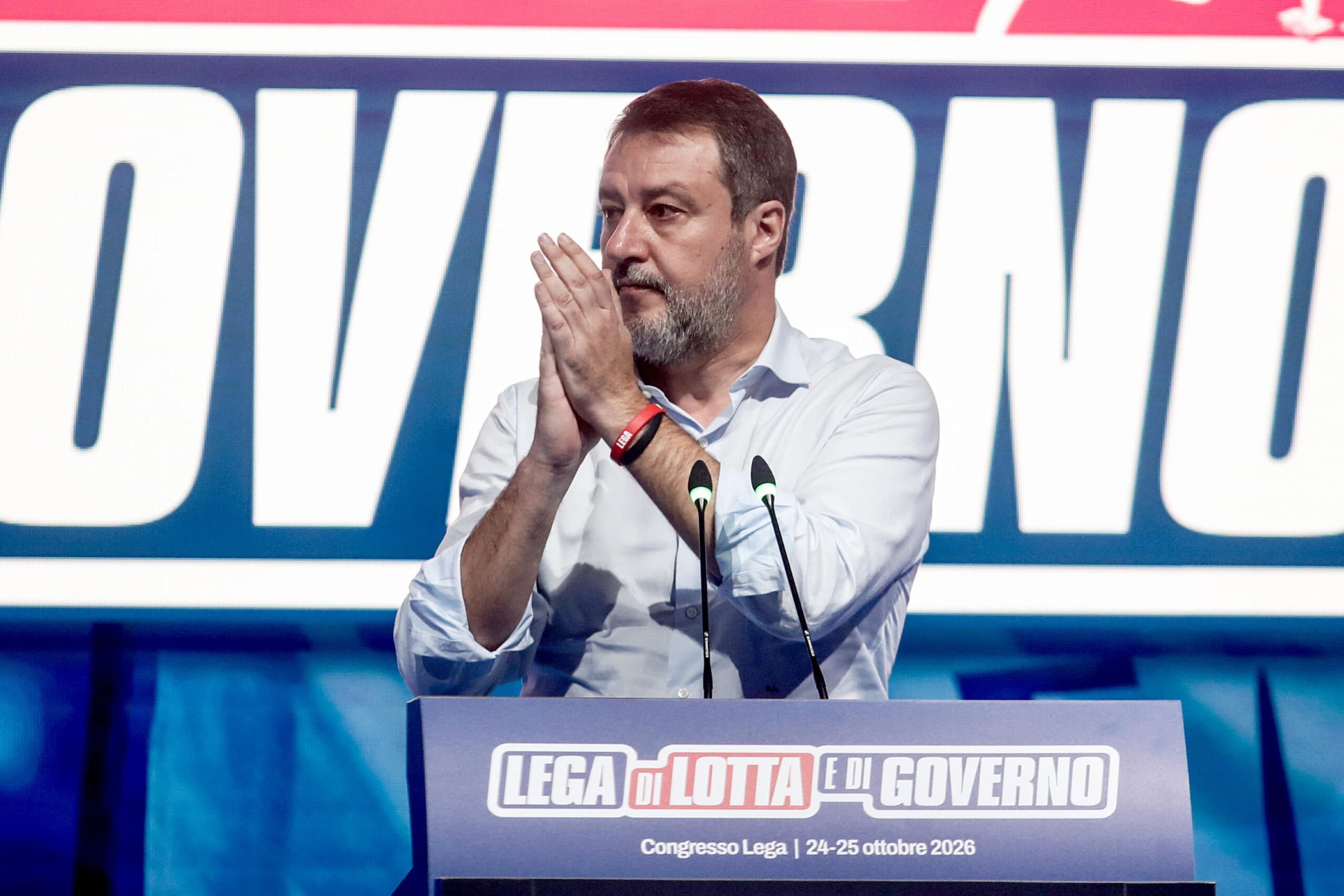 Salvini riconfermato segretario della Lega con 465 voti