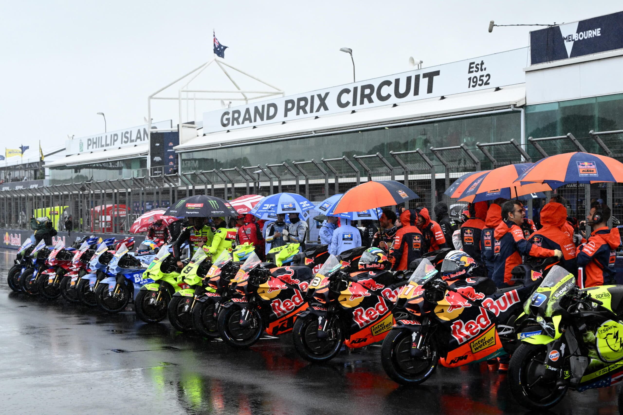 MotoGP Australia, gara annullata a causa del maltempo