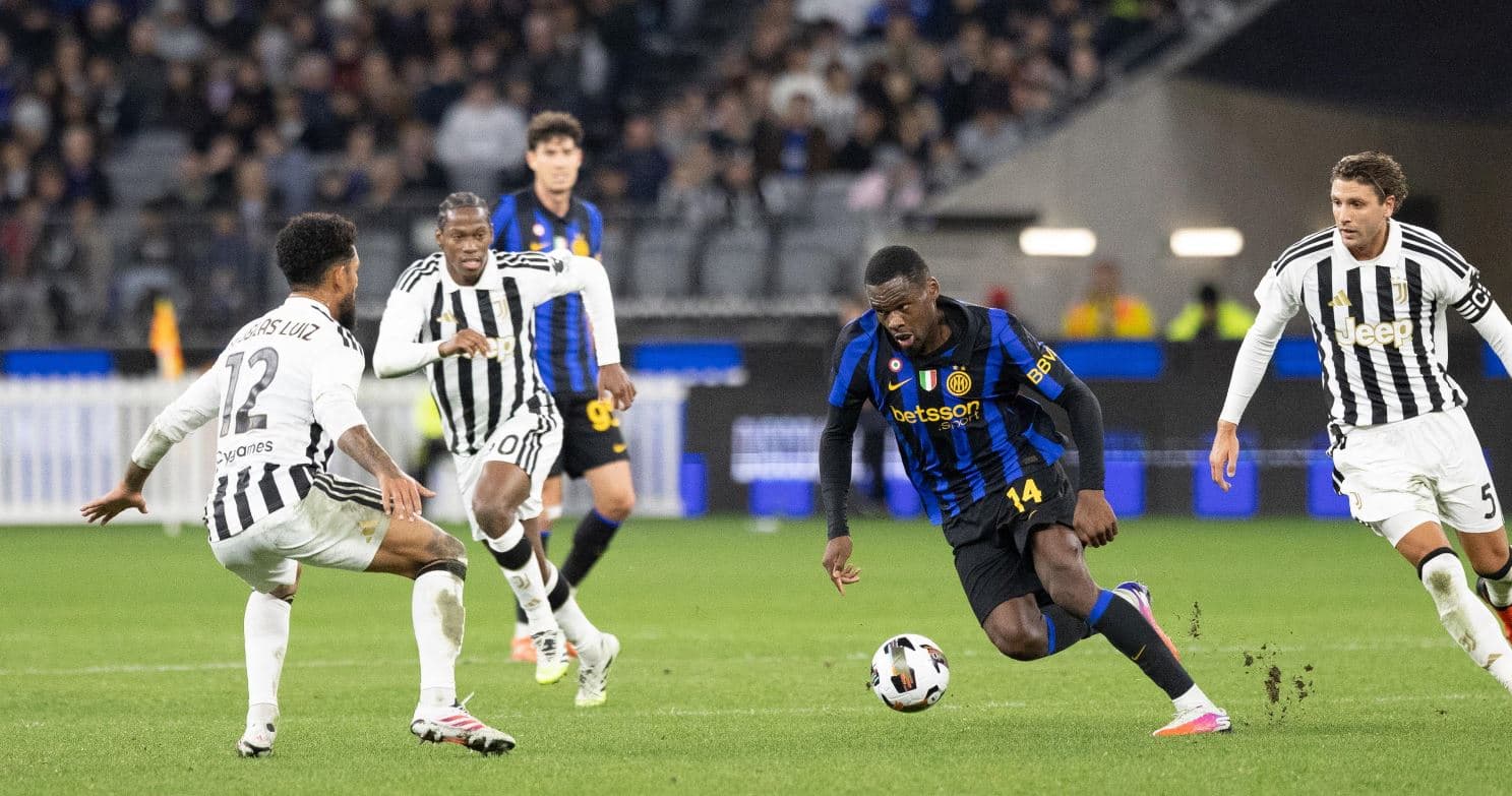 All'Inter il primo derby d'Italia. Juventus battuta per 2 a 1 nella sfida in Australia