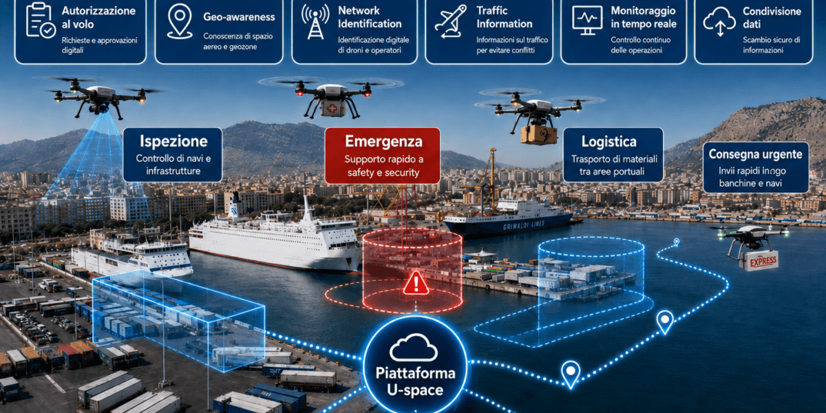 Porto di Palermo, arriva l’era dei droni: firmato il protocollo per trasformare lo scalo in un hub dell’innovazione nel Mediterraneo